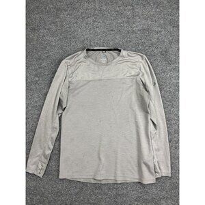 Kuhl Shirt Mens Small Gray Long Sleeve Lightweight Hiking Performance Top